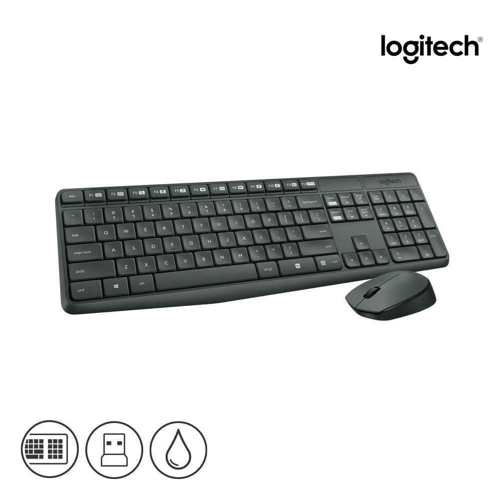 [전용키스킨 포함] 로지텍 MK235 무선 키보드 마우스 키스킨 세트 한영키캡 - 상세 이미지 4