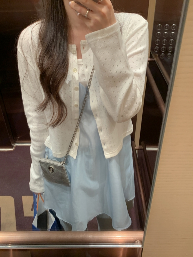 💕URBANE MADE💕 큐피드 펀칭 크롭 아일렛 가디건 세트 (3c) 상세 이미지 66