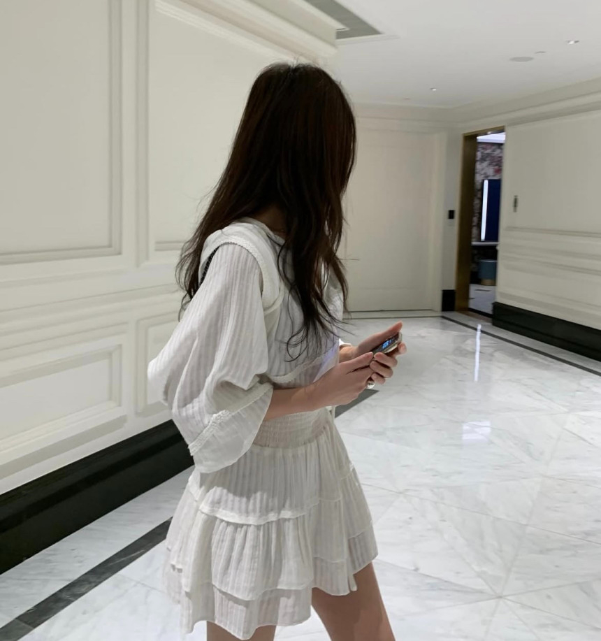 에스닉 스커트 셋업가능 캉캉 프릴 밴딩 치마(스커트 단품) 상세 이미지 7