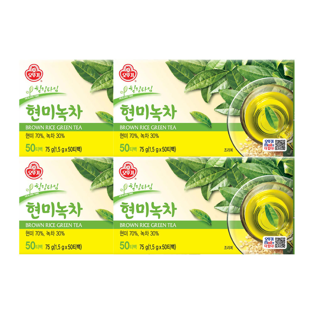 오뚜기 현미녹차(50T) 75g 4개 - 상품 이미지