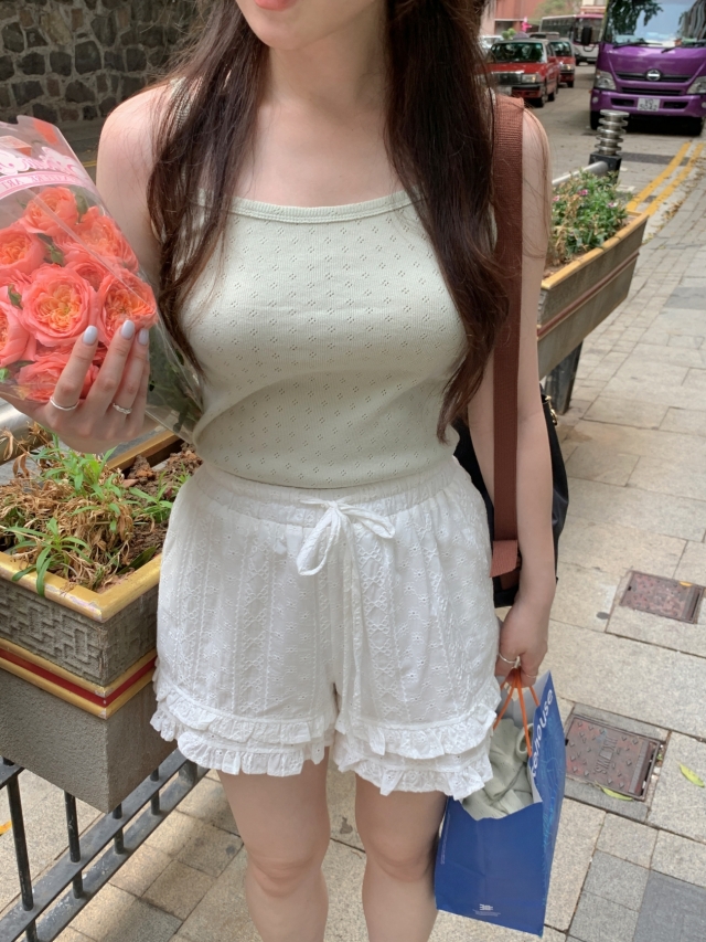 💕URBANE MADE💕 큐피드 펀칭 크롭 아일렛 가디건 세트 (3c) 상세 이미지 128