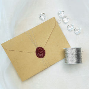 메탈릭사 포장 리본 끈 금사은사 청첩장 봉투 선물포장 리본 실사용 후기 | 효과 있을까? - 상품 이미지 3