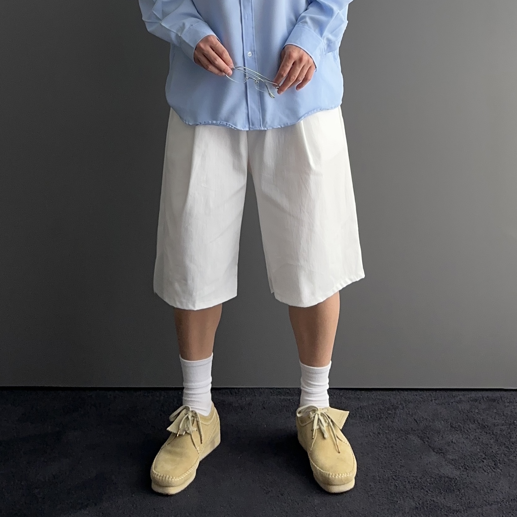 1+1 6부반바지 남자버뮤다팬츠 남자냉장고바지 스판반바지 - 상세 이미지 2