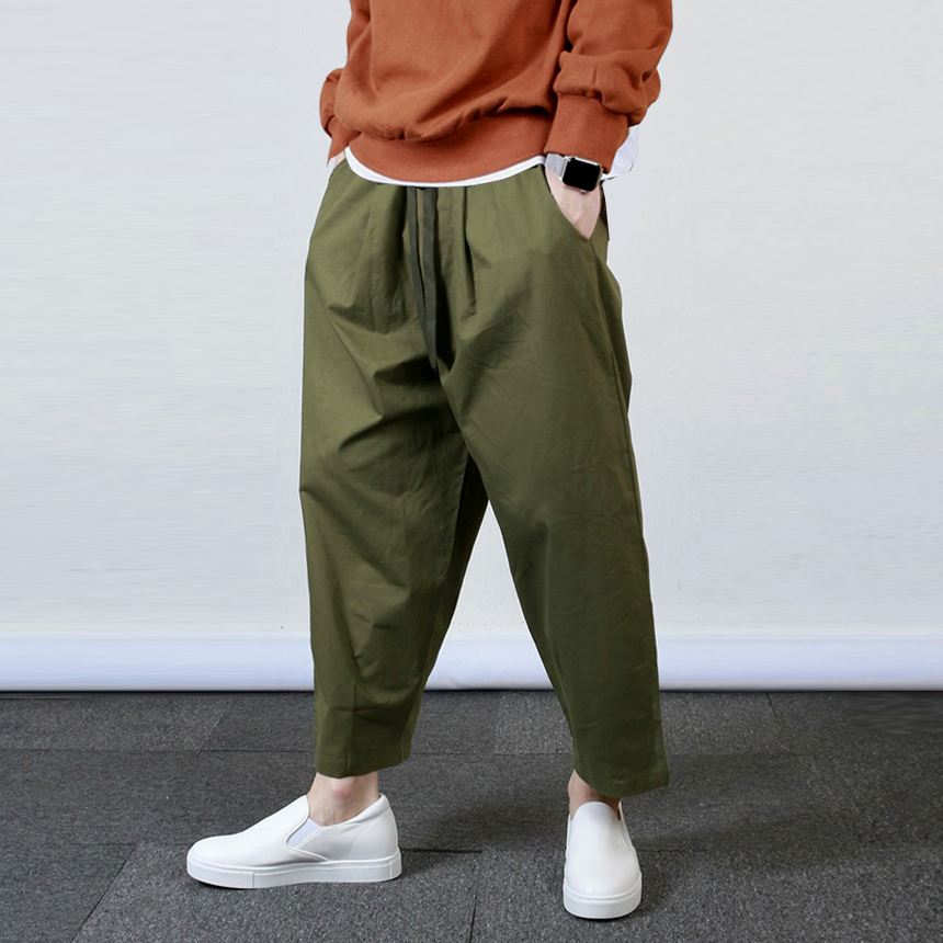 벌룬팬츠 남자 와이드팬츠 통바지 아메카지 편한 벌룬 항아리 배기 구르카 통큰 빅사이즈