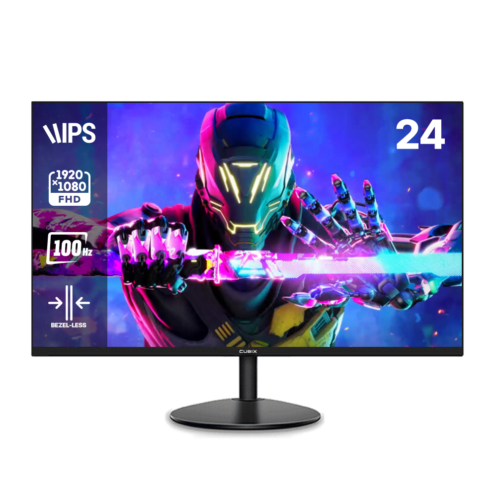 큐빅스 IPS패널 60.5cm(24인치) FHD 100Hz 시력보호 컴퓨터 모니터 CX240F100 - 상세 이미지 3