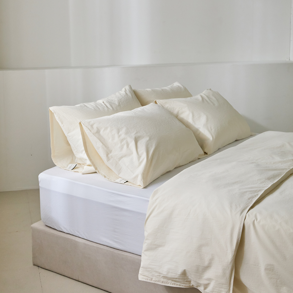 (단독) 세레니티 구스100% 무봉제 호텔 차렵이불세트 SS 500g