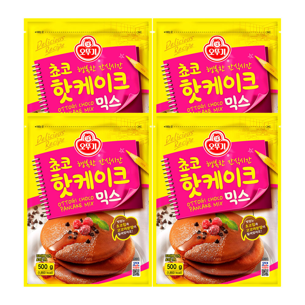 오뚜기 쵸코핫케이크믹스 500g 4개
