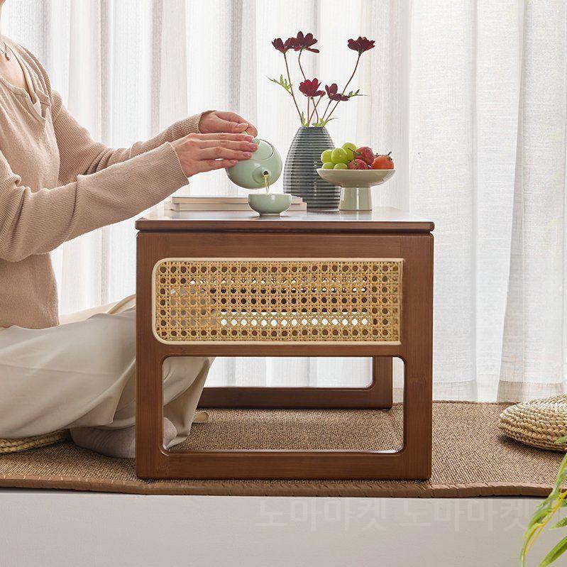 일본 접이식 미니 탁자 앤틱 좌식 책상 베드 트레이