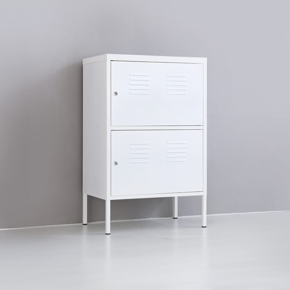 MKB 캐비넷 세로 2칸 수납장 600950 600x400x955mm, 2단, 매트레드 8816.5661 - 상세 이미지 5
