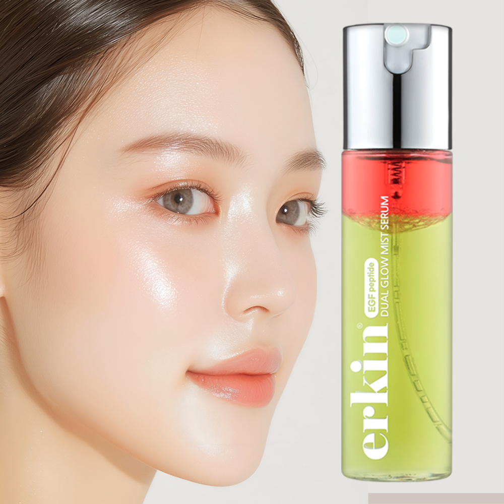 에르킨 듀얼 글로우 EGF 미스트 세럼 80ml 피부 진정 수분 충전 광채 보습 - 상품 이미지