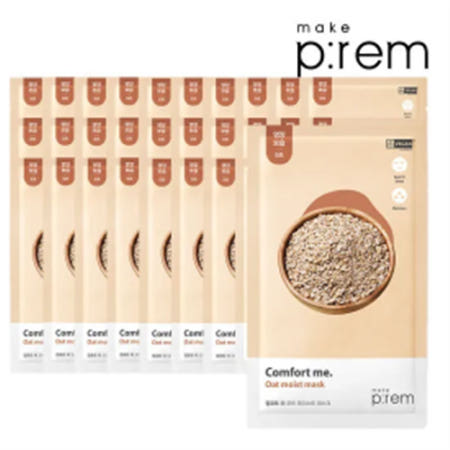 [한달팩] 메이크프렘 컴포트 미 오트 모이스트 마스크 30매