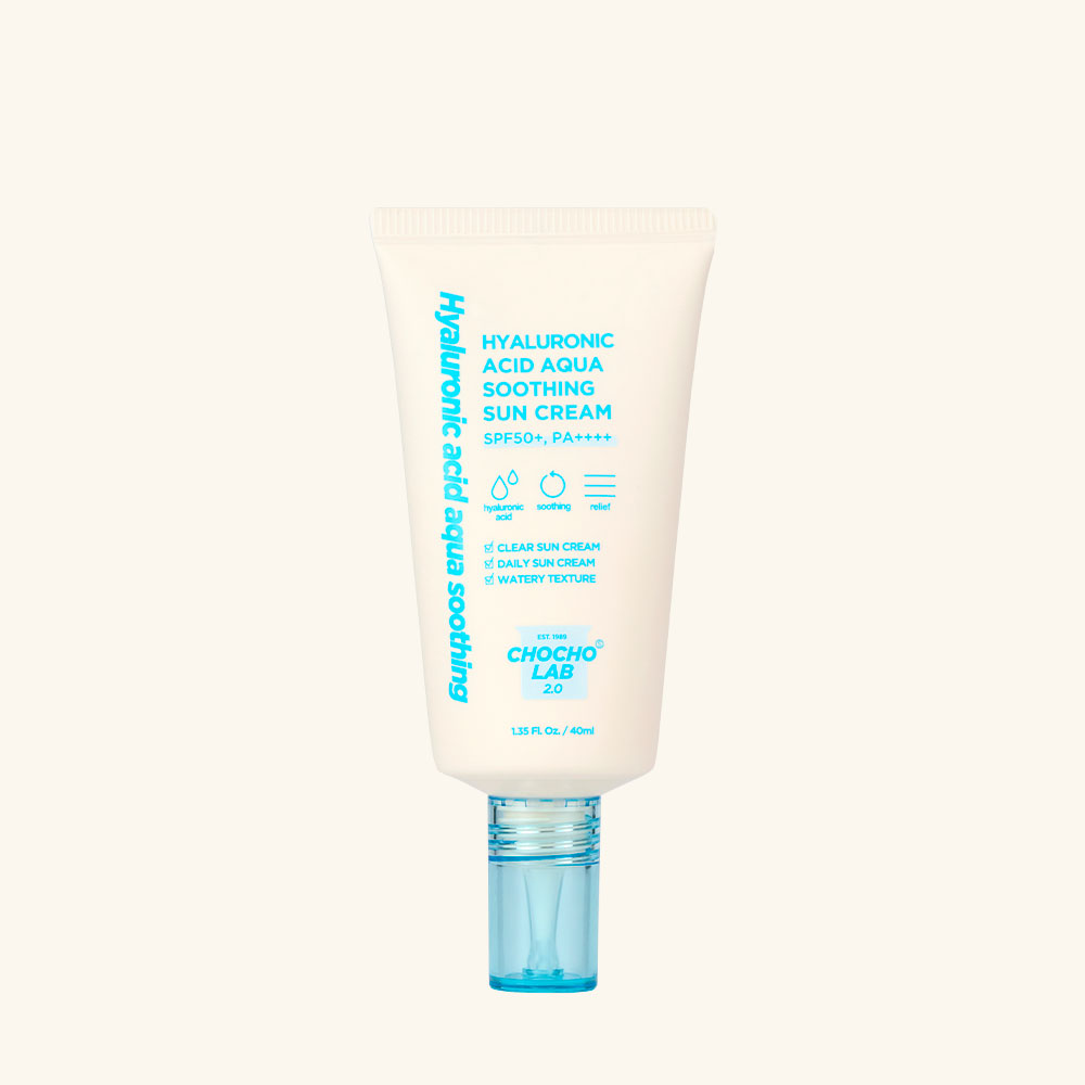 초초스랩2.0 히알루론산 아쿠아 수딩 선크림 40ml SPF50+ PA+4 - 상품 이미지