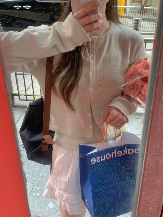 💕URBANE MADE💕 큐피드 펀칭 크롭 아일렛 가디건 세트 (3c) 상세 이미지 104