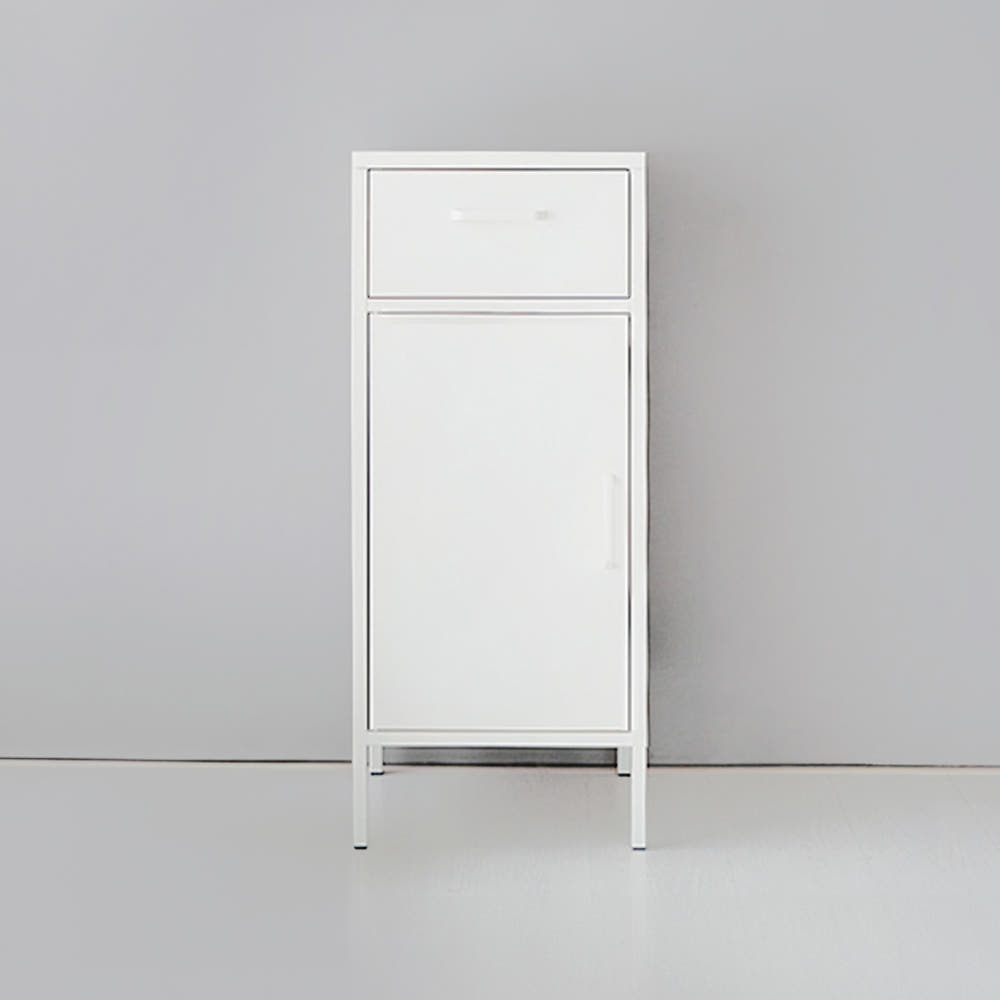 MKB 캐비넷 모던 서랍문 수납장 4251015 425x400x1015mm, 2단, 화이트 0219.2951 - 상품 이미지