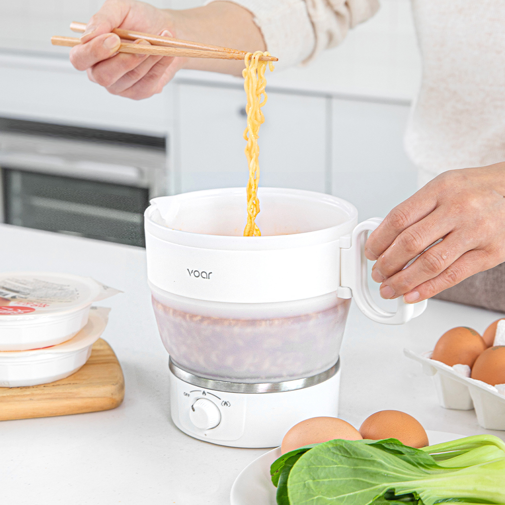 보아르 폴더블 휴대용 전기포트 여행용 햇반 접이식 커피 프리볼트 캠핑 분유포트