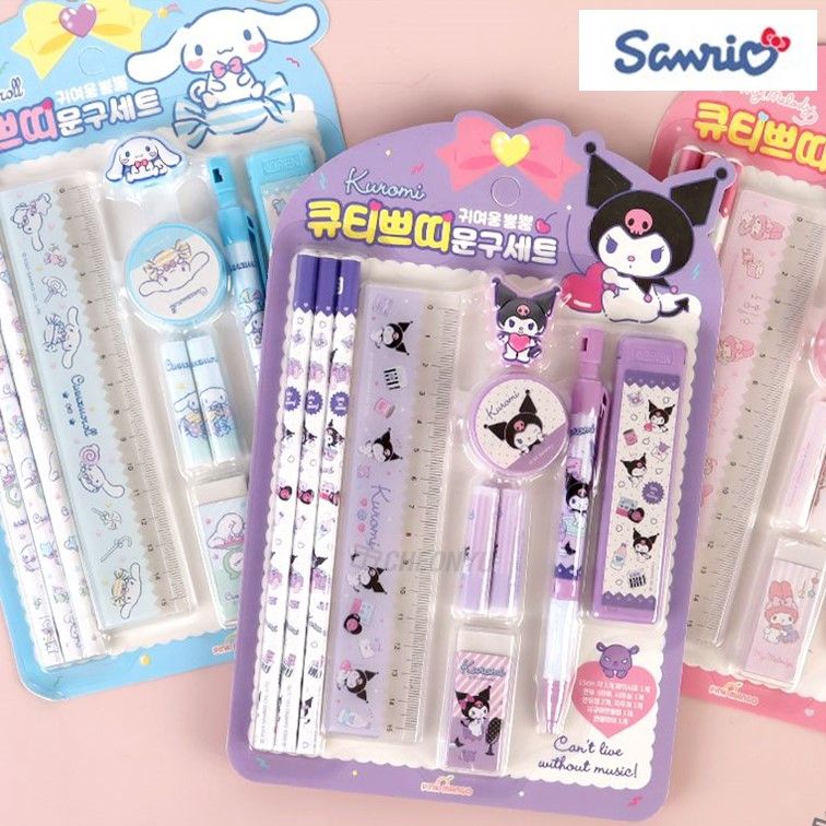 시나모롤 문구 세트 연필 지우개 어린이 초등학교 유치원 단체 생일 선물 구디백 이미지 7