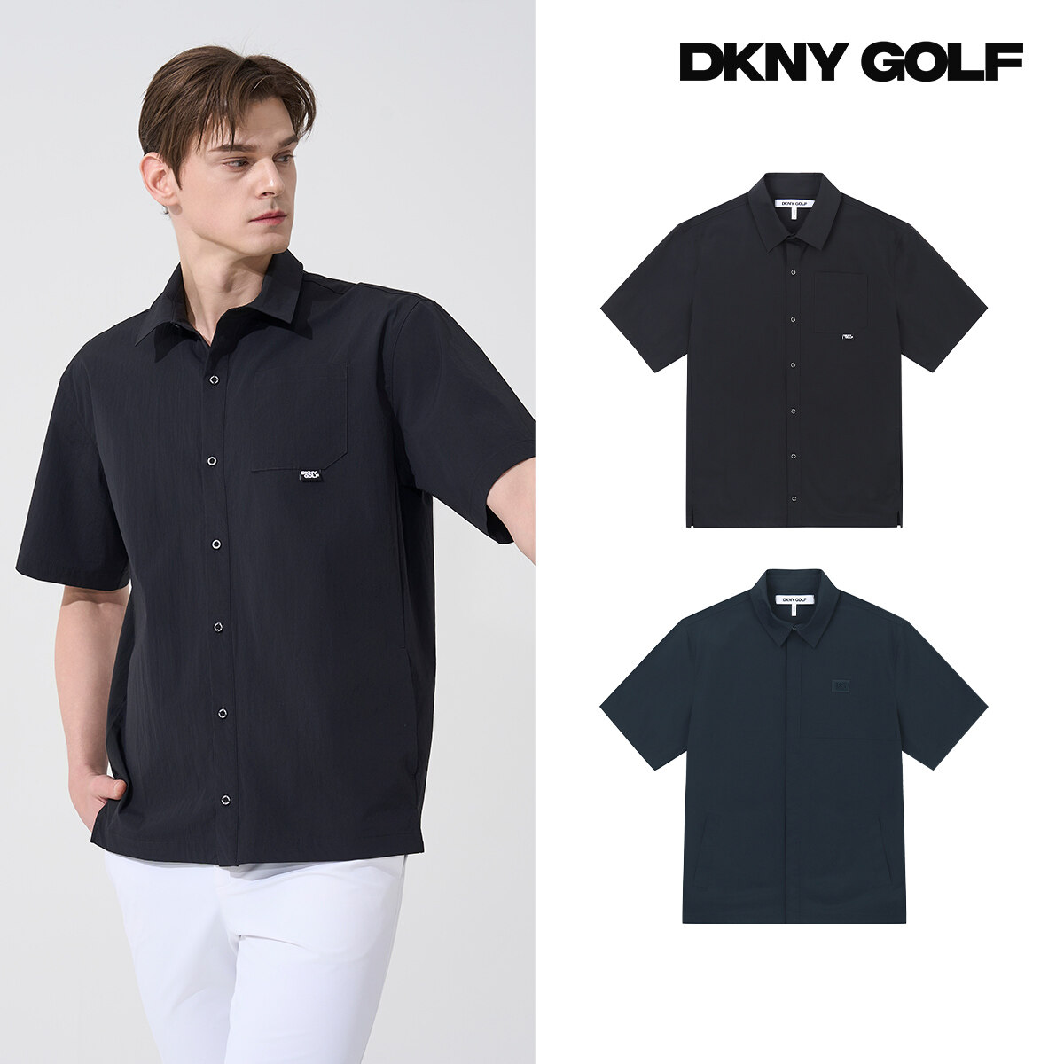 DKNY GOLF 남성 우븐 셔츠 2종 - 메인 이미지