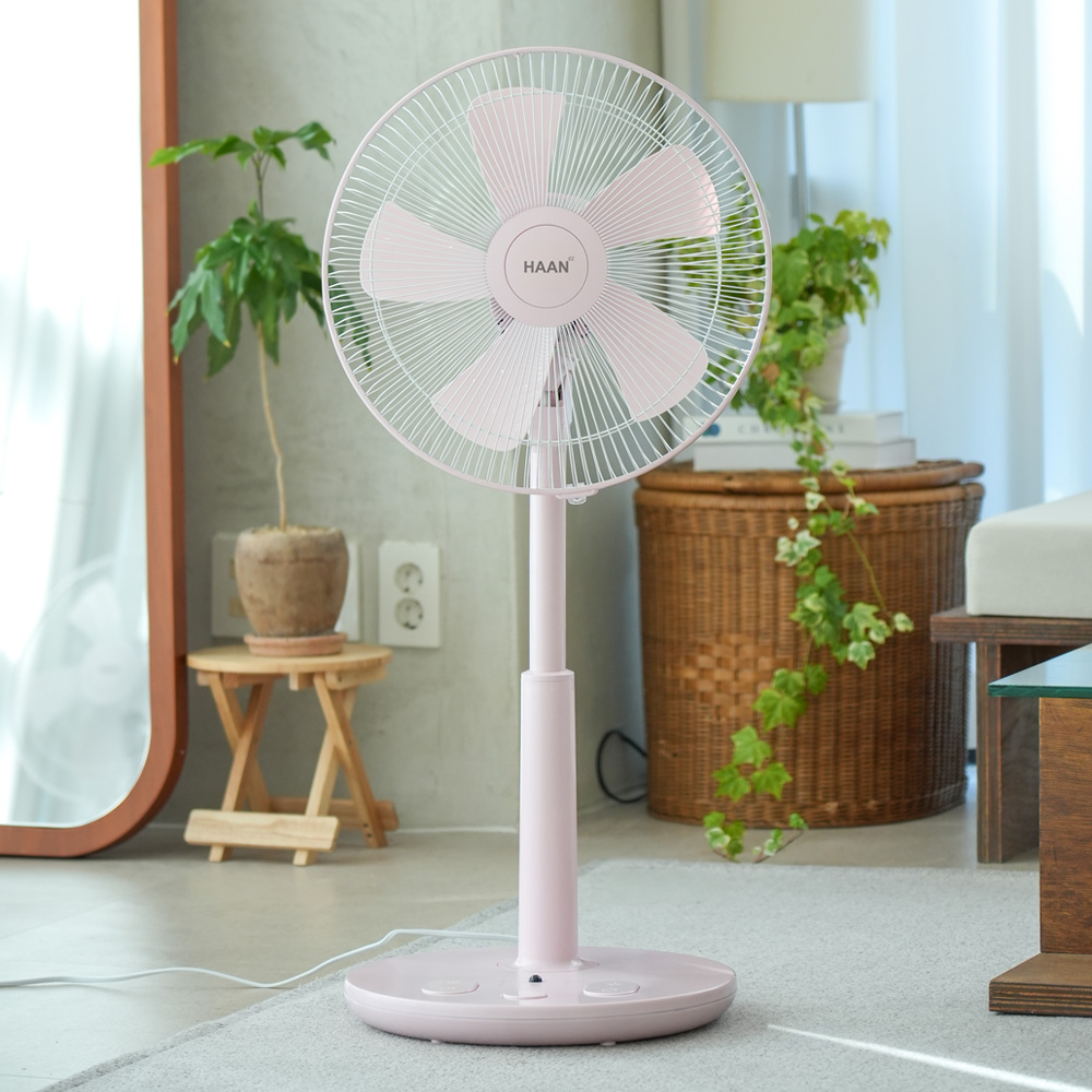 한경희 초미세풍 발터치 리모컨 선풍기 HAAN-HDC230 라이트핑크 - 상세 이미지 2