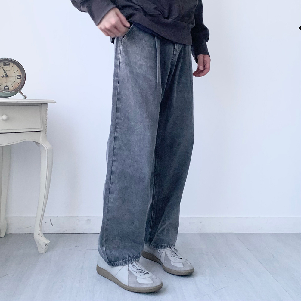 남자기모청바지 남자블랙진 착용 후기 | 사이즈/핏 총정리 - 대표 이미지