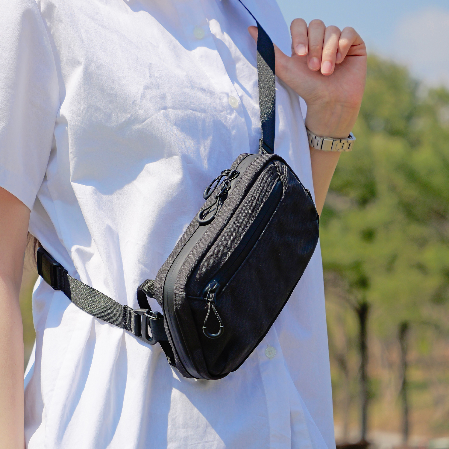 에가든 트래블러 여행용 슬링백 크로스백 힙색 멀티파우치