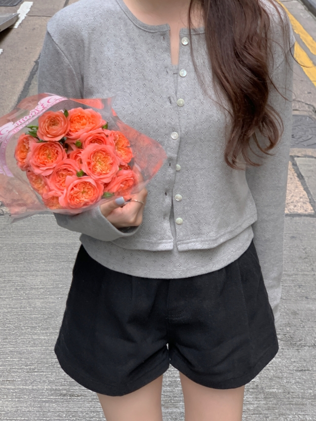 💕URBANE MADE💕 큐피드 펀칭 크롭 아일렛 가디건 세트 (3c) 상세 이미지 189
