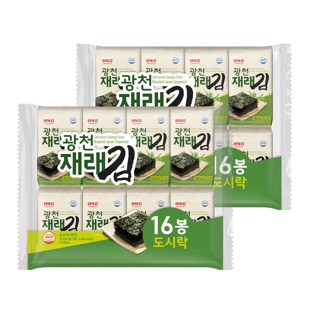 김선물세트 삼육김 광천재래김 4g 32개입, 1개 - 상세 이미지 3