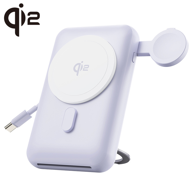 Qi2 맥세이프 보조배터리 10000mah 애플워치 핸드그립 톡홀더 이미지 7
