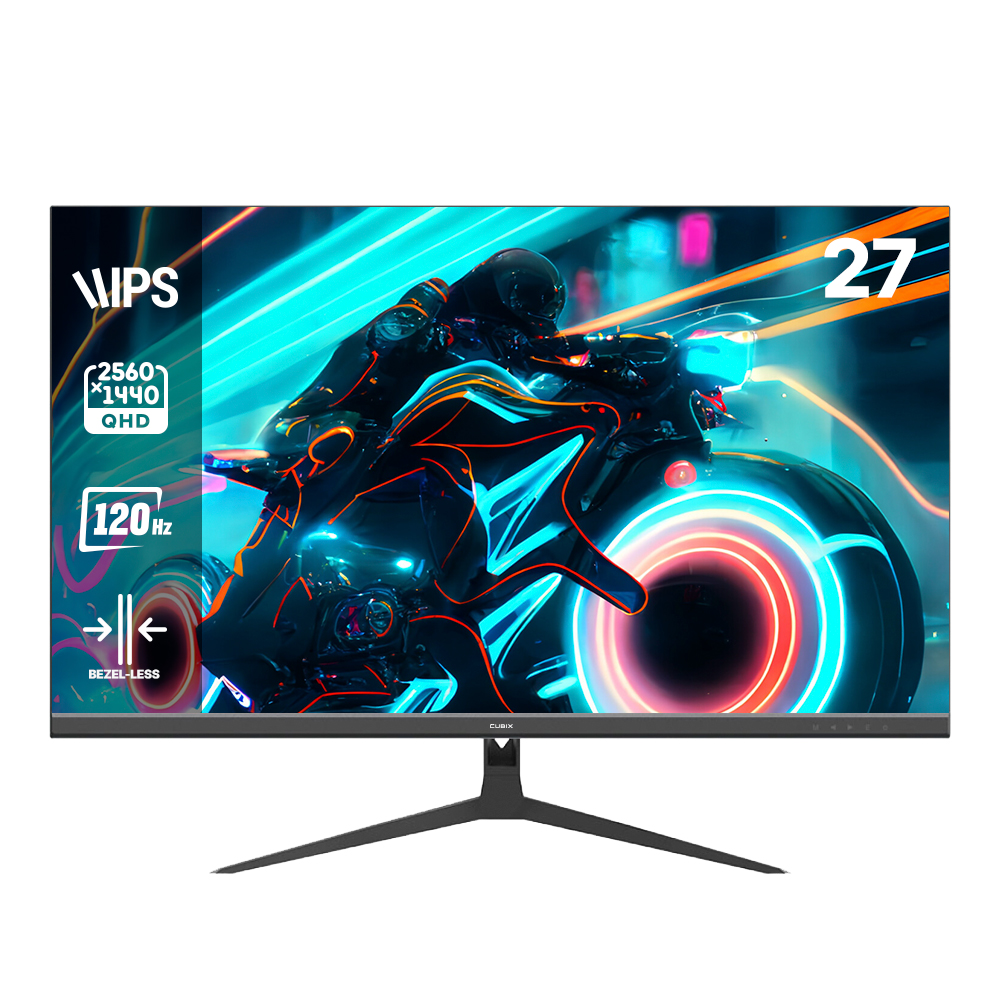 큐빅스 IPS패널 69cm(27인치) QHD 120Hz 게이밍 컴퓨터 모니터 CX270Q75 - 상세 이미지 3