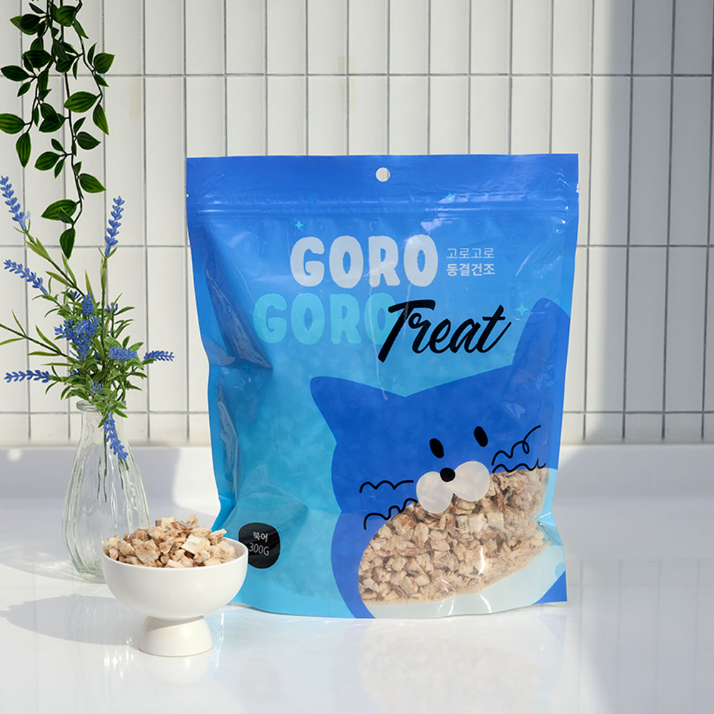고로고로 오리지널 큐브 북어 300g 동결건조간식 - 메인 이미지