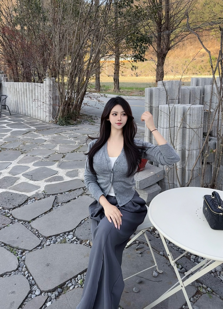 [꾸안꾸/기획가🤍]모노디 캐시미어 브이넥 기본 가디건 (5color) 상세 이미지 3