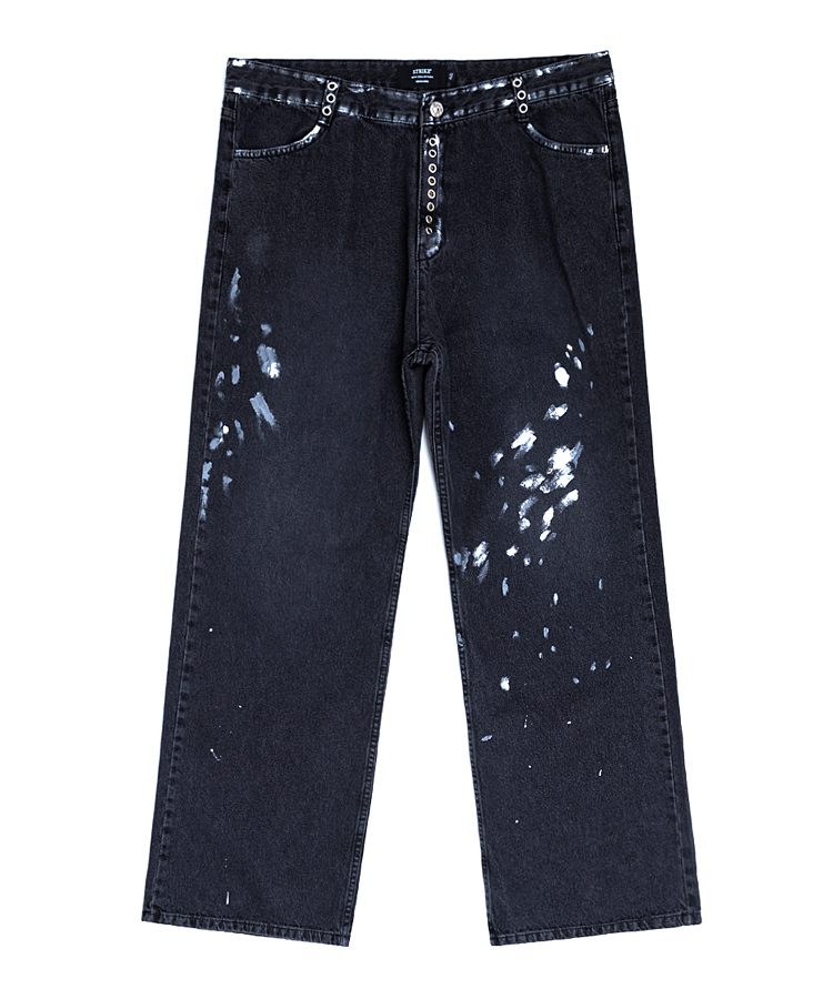 스트라이크 Edge Black Wash Bootcut Jeans - 상세 이미지 3