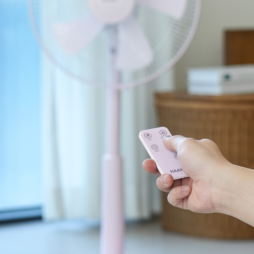 한경희 초미세풍 발터치 리모컨 선풍기 HAAN-HDC230 라이트핑크 이미지 7