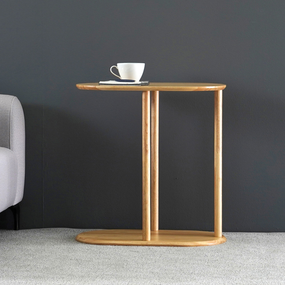 원목 거실 쇼파 사이드 테이블 내추럴