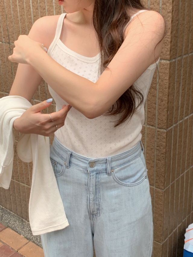 💕URBANE MADE💕 큐피드 펀칭 크롭 아일렛 가디건 세트 (3c) 상세 이미지 90