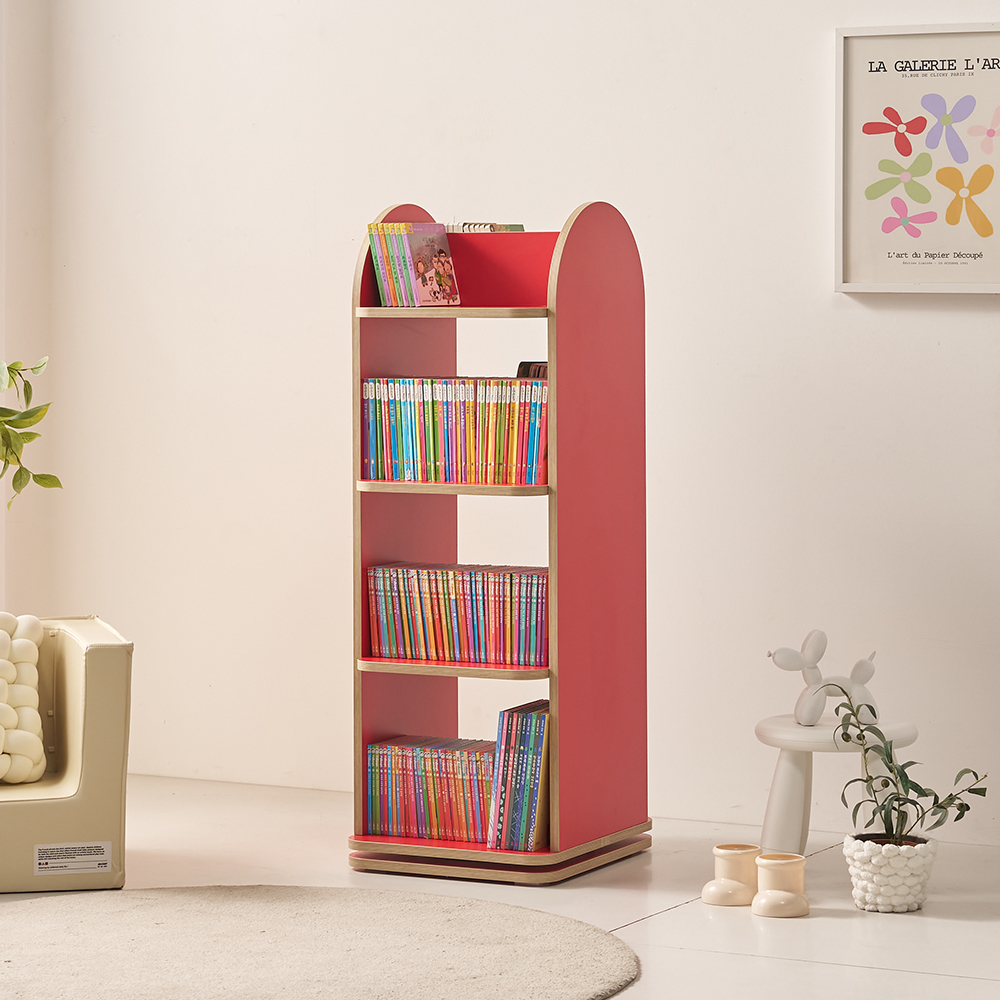 리언 유아 키즈 아이 아기 회전 책장