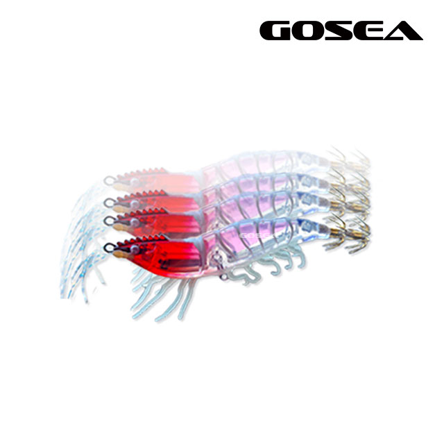 GOSEA 미니 새우에기 5개입 태클박스 세트 60 치카라 에기 수평 갑오징어 쭈꾸미 - 상세 이미지 4
