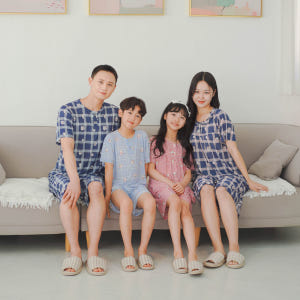 폭스클럽 여름잠옷 냉감 가족 여성 남성 빅사이즈 홈웨어 파자마 인견잠옷 착용 후기 | 사이즈/핏 총정리 - 상품 이미지 3