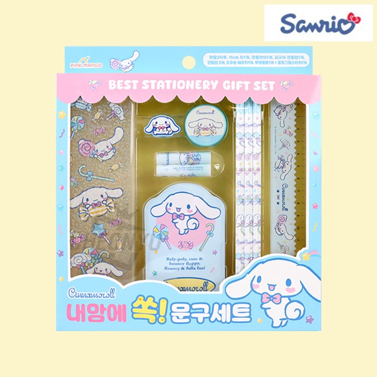 시나모롤 문구 세트 연필 지우개 어린이 초등학교 유치원 단체 생일 선물 구디백 - 상품 이미지