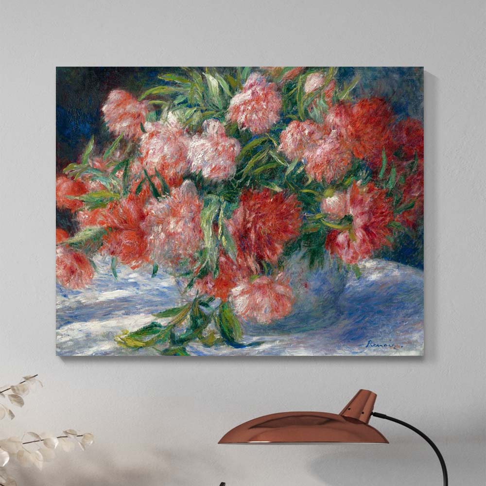 오귀스트 르누아르 모란 78 x 62cm 명화 거실 카페 인테리어 대형 캔버스 띄움 액자 - 상품 이미지