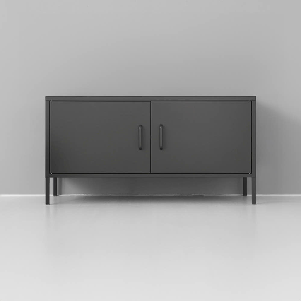 MKB 캐비넷 가로양문 TV스탠드 1150x400x595mm, 다크그레이 1399.2137