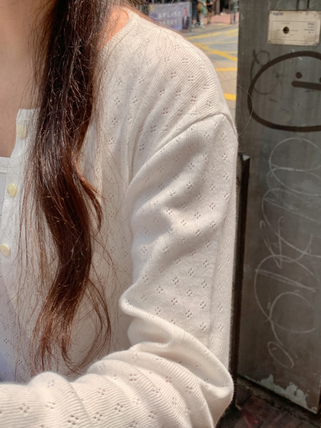 💕URBANE MADE💕 큐피드 펀칭 크롭 아일렛 가디건 세트 (3c) 상세 이미지 59