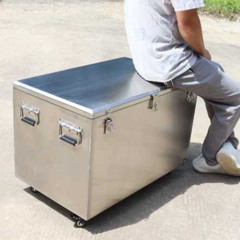 봉고 트렁크 공구함 포터 EV 전기차 철제 공구통 박스 80cm 바퀴x - 상품 이미지