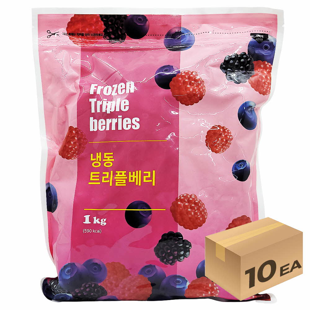 1박스) 맥그로우앤마리 냉동 트리플베리 1kg x 10개입 : 아리랑마켓