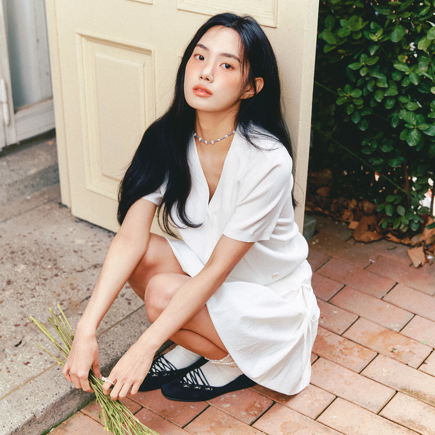 [슈퍼적립][올데이] 로엠 브이넥 반팔 가디건 RMCKF25R99 : roem