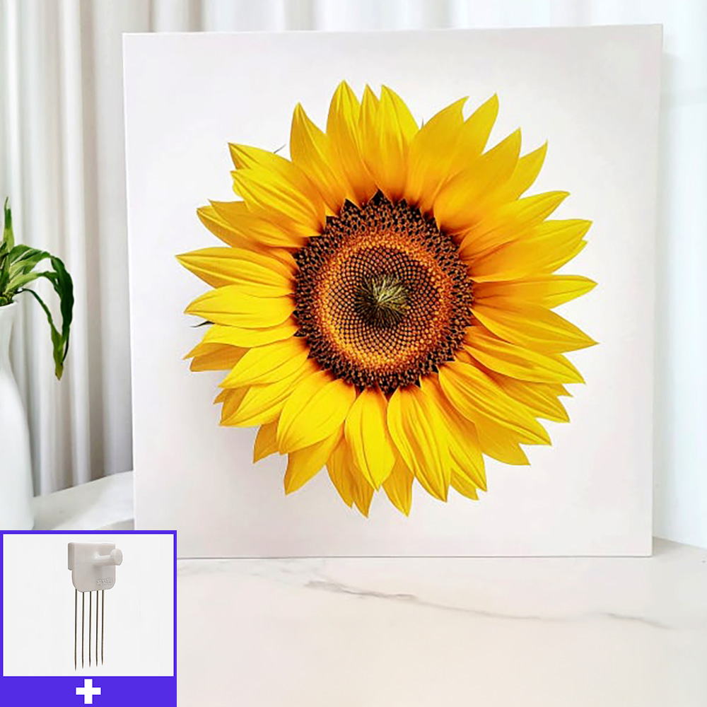 금전 해바라기 80x80cm 캔버스액자 돈들어오는 그림