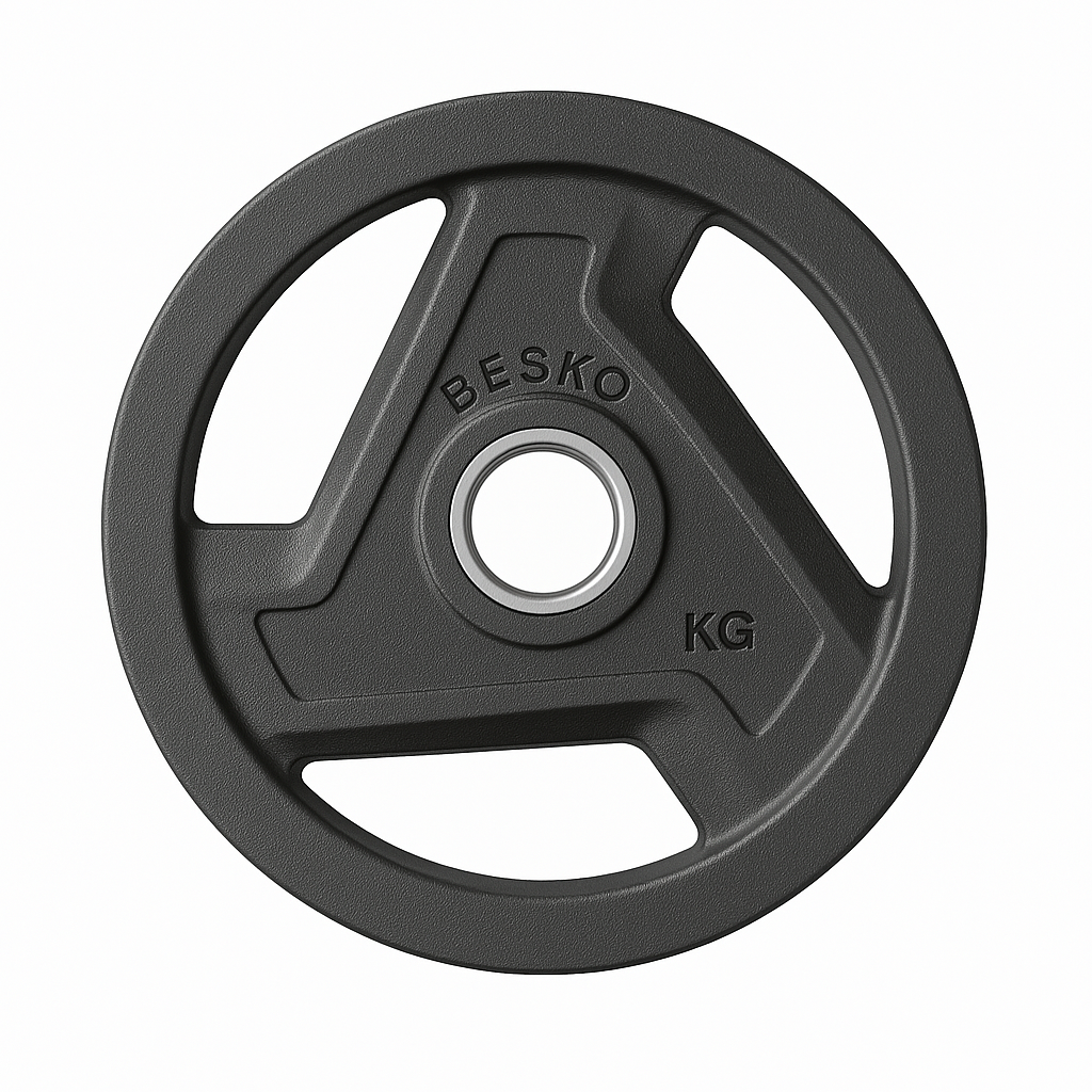 베스코 바벨 원판 중량 3홀 헬스 역기 5kg