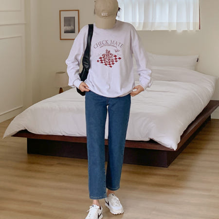 니썸협력업체 기장선택 빅사이즈 보이핏 히든밴딩 사계절 데님 팬츠/포테라히든밴딩데님