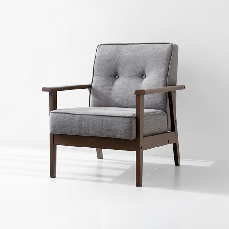 1인 암체어 원목 우드 안락의자 휴식 독서의자