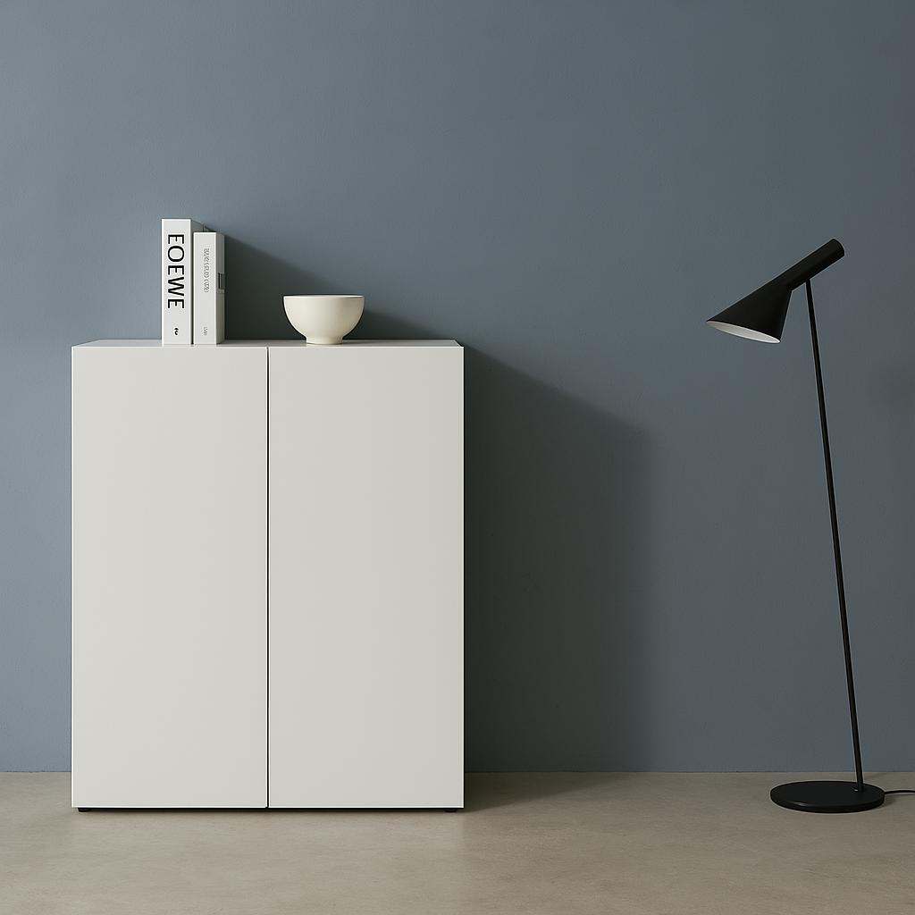 사무실수납장 올문장 2단 800 슬림 사무용책장 서류장 사무실책장 화이트에지