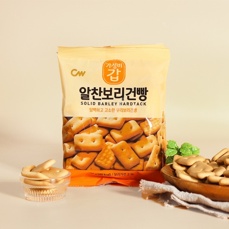 CW 청우 알찬보리건빵 90g 3봉 : 은이레스토어